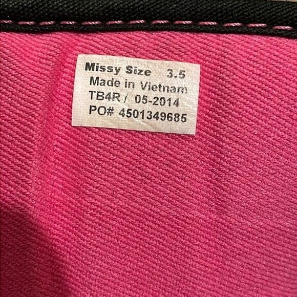 Vans Atwood Black and Pink Low Top Sneakers Missy Size 3.5 TB4R Athletic - Picture 2 of 12